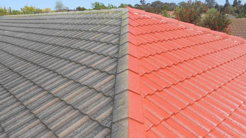 Roof restoration project in Singapore